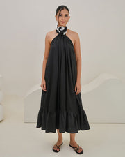 Floret Halter Midi Dress